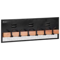 Zidna vješalica za kapute 90x11x30 cm puno drvo mango