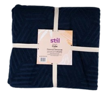 STIL Prekrivač CUBE plavi 220x240 cm