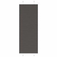 Plisirana roleta crna 70x200 cm širina tkanine 69,4 cm