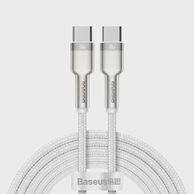 BASEUS Kabel tip C, 100 W, CATJK-D02, 2 m, bijeli