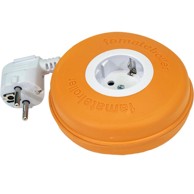 FAMATEL Produžni kabel, Schuko utičnica, 2 m, ROLLER, narančasti - 2992-O
