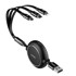 BASEUS USB kabel Golden Loop 3in1 - micro USB / Lightning / USB-C 35-120cm, crno