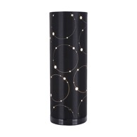 Stolna stupčasta lampa Larysa, E14, crna