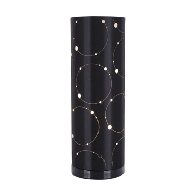 Stolna stupčasta lampa Larysa, E14, crna