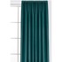 FILUMI Petrolej zelena zavjesa za djelomično zamračenje od samta 400x250 cm Velto