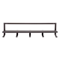  WOOOD Crna metalna zidna vješalica s policom Quinn