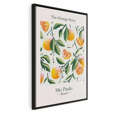 Slika The Orange Story, jednodijelna, okomita, 40x60 cm
