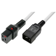 MICROCONNECT Kabel za napajanje MC-C19C20LOCK-2M-W, zaključavanje C19-C20, 2 m