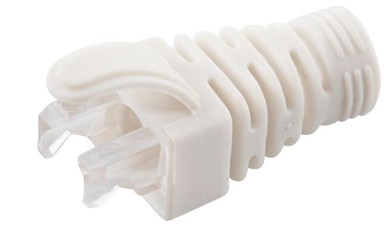 MICROCONNECT Kapica protiv naprezanja za Cat5e/Cat6/Cat6A kabele do 6,5 mm, bijela, 100 kom