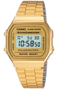 CASIO Ručni sat A168WG-9WDF, elektronički, zlatna