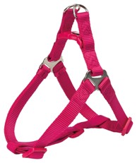 TRIXIE Oprsnica za pse One Touch M 50-65 cm/20 mm tamnoružičasta