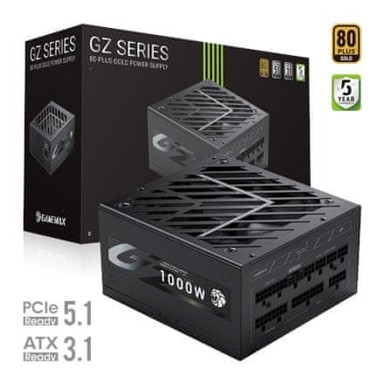 GAMEMAX Napajanje GZ 1000G, 1000 W, Gold, modularno