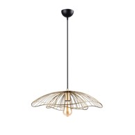 SQUID LIGHTING Viseća svjetiljka zlatne boje Root, visina 111 cm