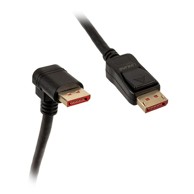 INLINE 8K (UHD-2) DisplayPort kabel, dolje savijen, crni, 2 m 17152U
