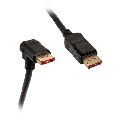 INLINE 8K (UHD-2) DisplayPort kabel, dolje savijen, crni, 2 m 17152U