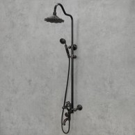 FLOWER Tuš baterija, crna