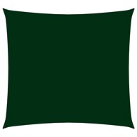 Jedro protiv sunca od tkanine četvrtasto 4 x 4 m tamnozeleno