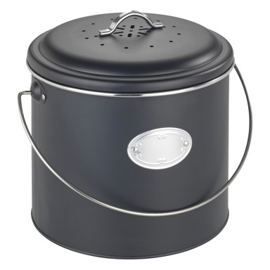 WENKO Kanta za bio otpad Nero, 6 l, crna