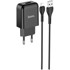 HOCO Pametni punjač N2, s USB utikačem i Lightning kabelom za punjenje, crni