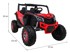 Buggy na akumulator UTV-MX, 4x4, crveni, dvosjed