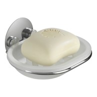 WENKO Bijela plastična posuda za sapun s postavljanjem bez bušenja Turbo-Loc 