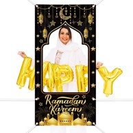 NIKCORP Fotografska pozadina Ramadan Kareem, 180 x 90 cm