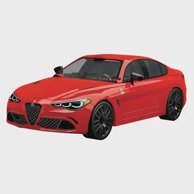 COBI Alfa Romeo Giulia Quadrifoglio, crvena 