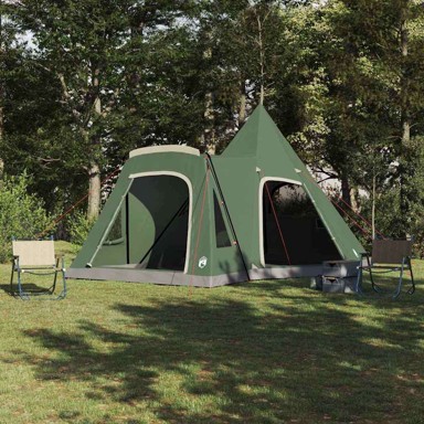 Teepee šator s krovom s pohranom 545 x 450 x 295 cm, zelena
