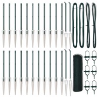 Heksagonalna ograda 0. 8x50 m čelik, zelena