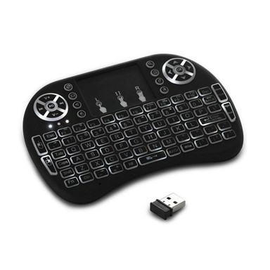 I8B Daljinski upravljač AirMouse s tipkovnicom, za MXQ PRO 4K Android TV Box, crna