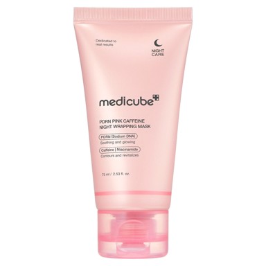 MEDICUBE PDRN Pink Caffeine Night Wrapping maska, 75 ml