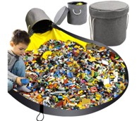 KRUZZEL Košara za igračke/kockice s prostirkom 19556