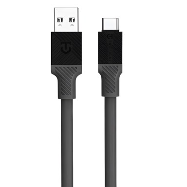 TACTICAL Fat Man kabel USB-A na USB-C KP31178, 1 m, sivi