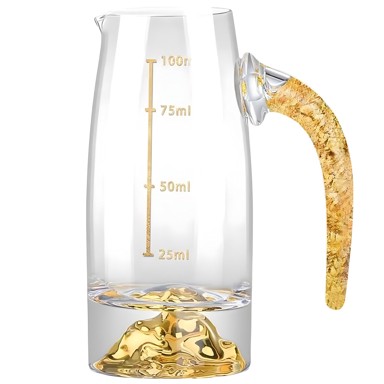 Kristalni vrč s mjerilom Tip 2 100 ml, zlatni