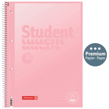 BRUNNEN Blok, A4, crte, 80 listova, perforacija, pastel