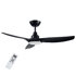 LIFE Stropni ventilator Apeliotes Night s LED rasvjetom, 132 cm, DC motor, crni