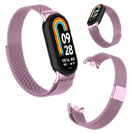 Metalni remen za Xiaomi Smart Band 8/9/10, ružičasti