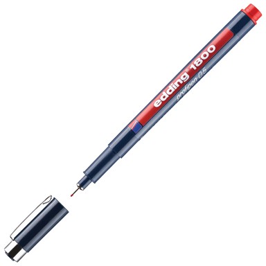 EDDING Flomaster 1800 za tehničko crtanje profipen 0,5mm, crvena