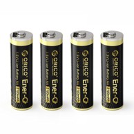 ORICO Punjiva litijska baterija Ener-G EG5C AA, 1,5 V, 2100 mWh, USB-C, 4 kom