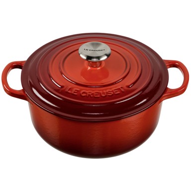 LE CREUSET Okrugli lonac od lijevanog željeza 20 cm, crveni