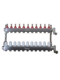 TERMA Podno razdjelnik Plus, s mjeračima protoka, 11 krugova