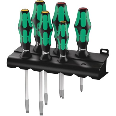WERA Set odvijača Kraftform Plus, laserski vrh, držač, 6-dijelni