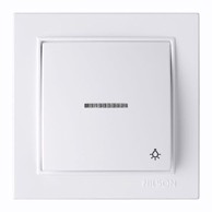 NILSON Tipkalo za svjetlo s tinjalicom, bijela