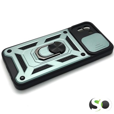 CAMSHIELD Pro maskica s magnetnim stalkom za Samsung A03 Siva