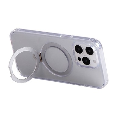 JOYROOM Magnetic zaštitna maskica s držačem, JR-BP004 za iPhone 15, prozirna