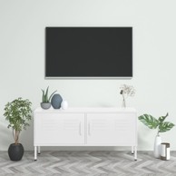 TV ormarić bijeli 105 x 35 x 50 cm čelični