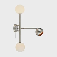 Zidna svjetiljka Beside, G9/GU10, čelik i bijela