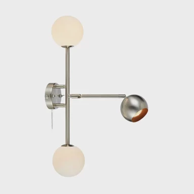 Zidna svjetiljka Beside, G9/GU10, čelik i bijela