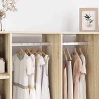 Cijev za ormar, 12 kom, 472 x 15 x 29 mm, srebrna