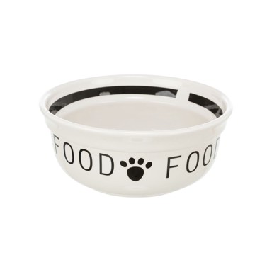 TRIXIE Posuda keramička Food, bijelo-crna, 1,6 l